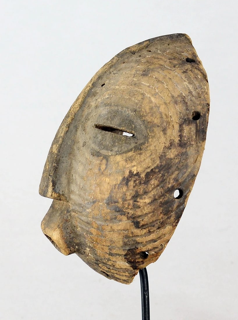 Cute LUBA Kifwebe mask Congo Drc African Tribal Art Baluba MC 2193 - 3