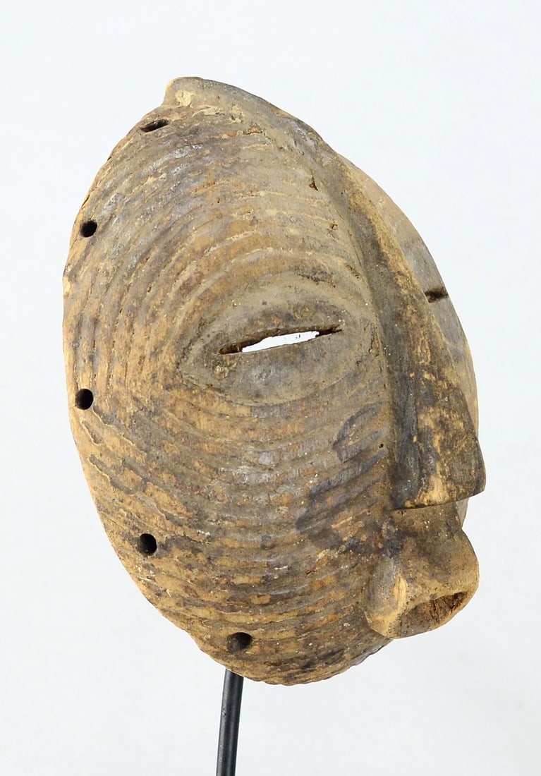 Cute LUBA Kifwebe mask Congo Drc African Tribal Art Baluba MC 2193 - 8