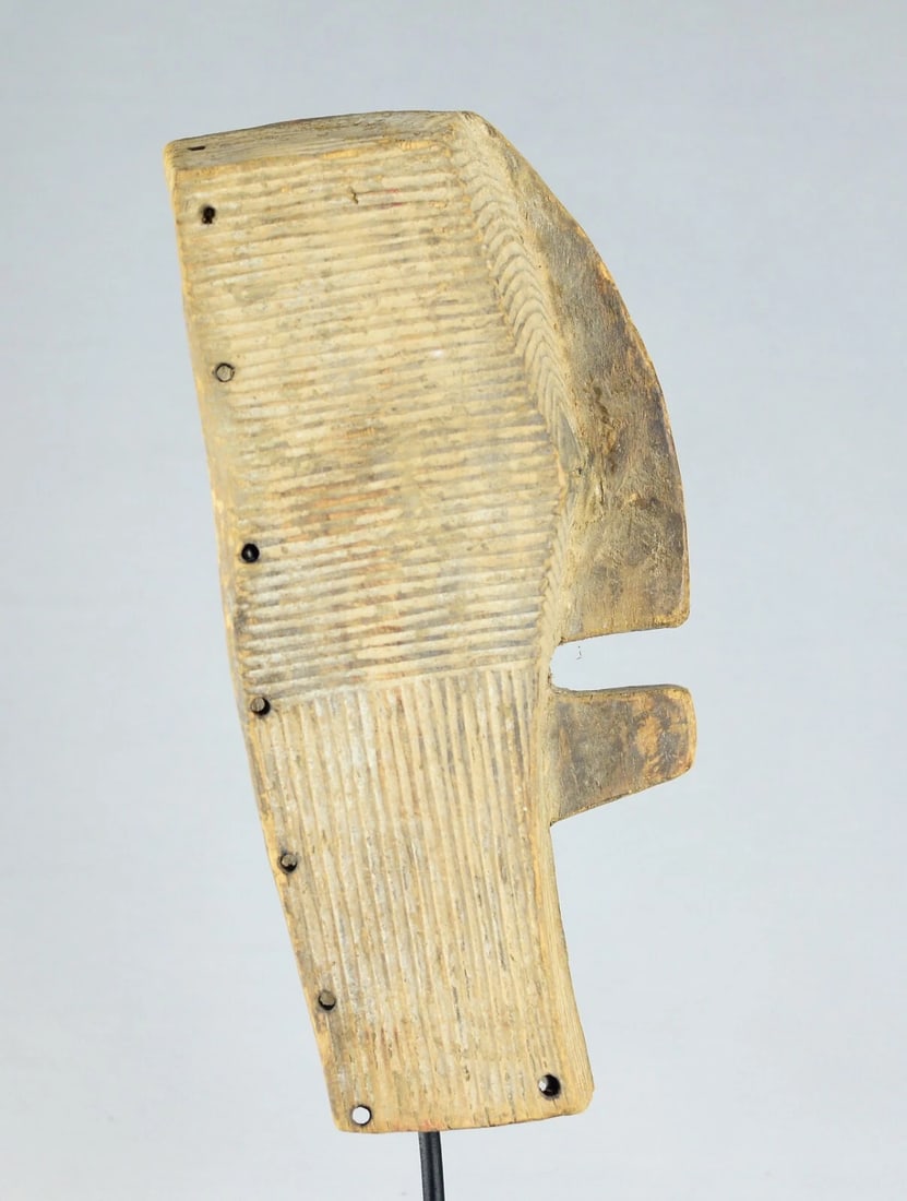 Large LUBA Kifwebe mask Congo Drc African Tribal Art Baluba MC 2131 - 11