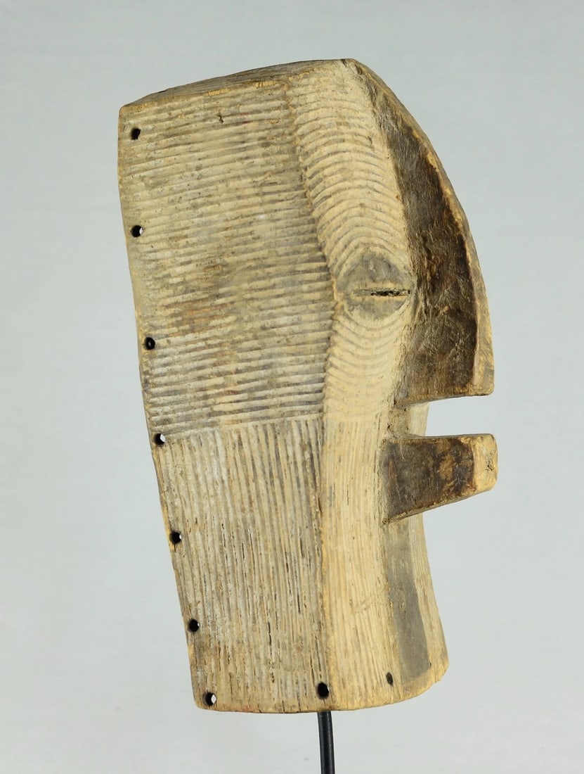 Large LUBA Kifwebe mask Congo Drc African Tribal Art Baluba MC 2131 - 7