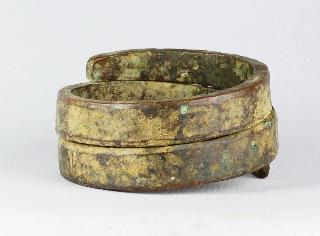 Congo Bronze Currency cupper Anklet Bracelet Teke or Mbole African Tribal 2095 - 3