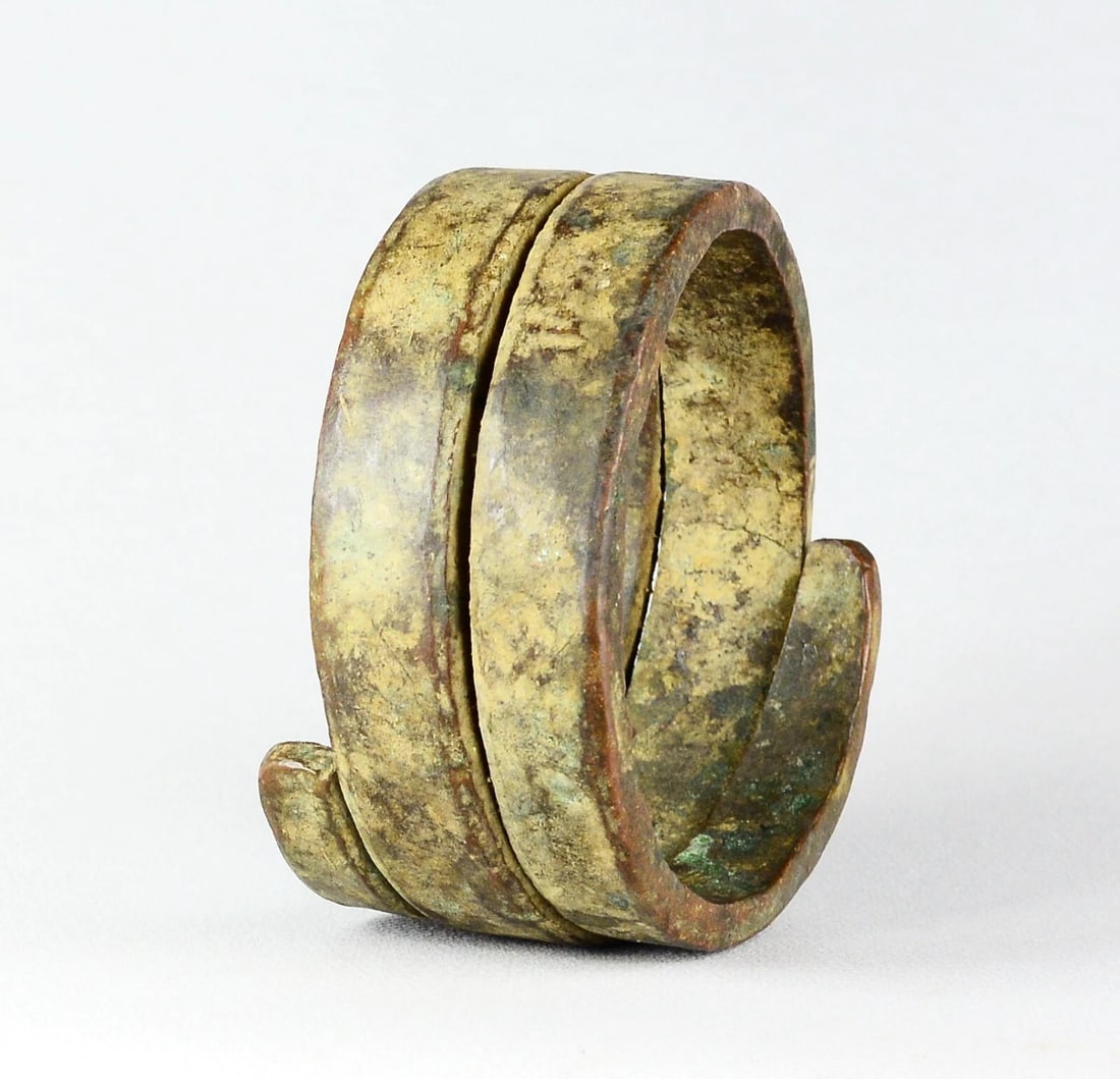 Congo Bronze Currency cupper Anklet Bracelet Teke or Mbole African Tribal 2095 - 5