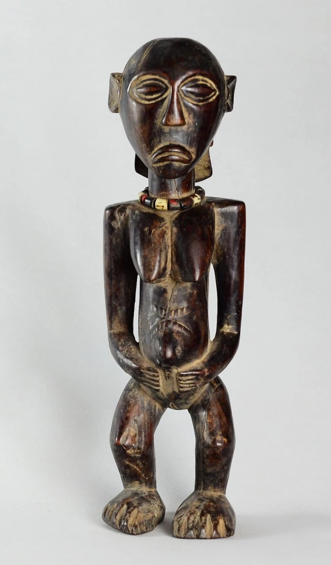 Powerful LUBA female figure statue sculpture Congo African Tribal Art 1649 - 6