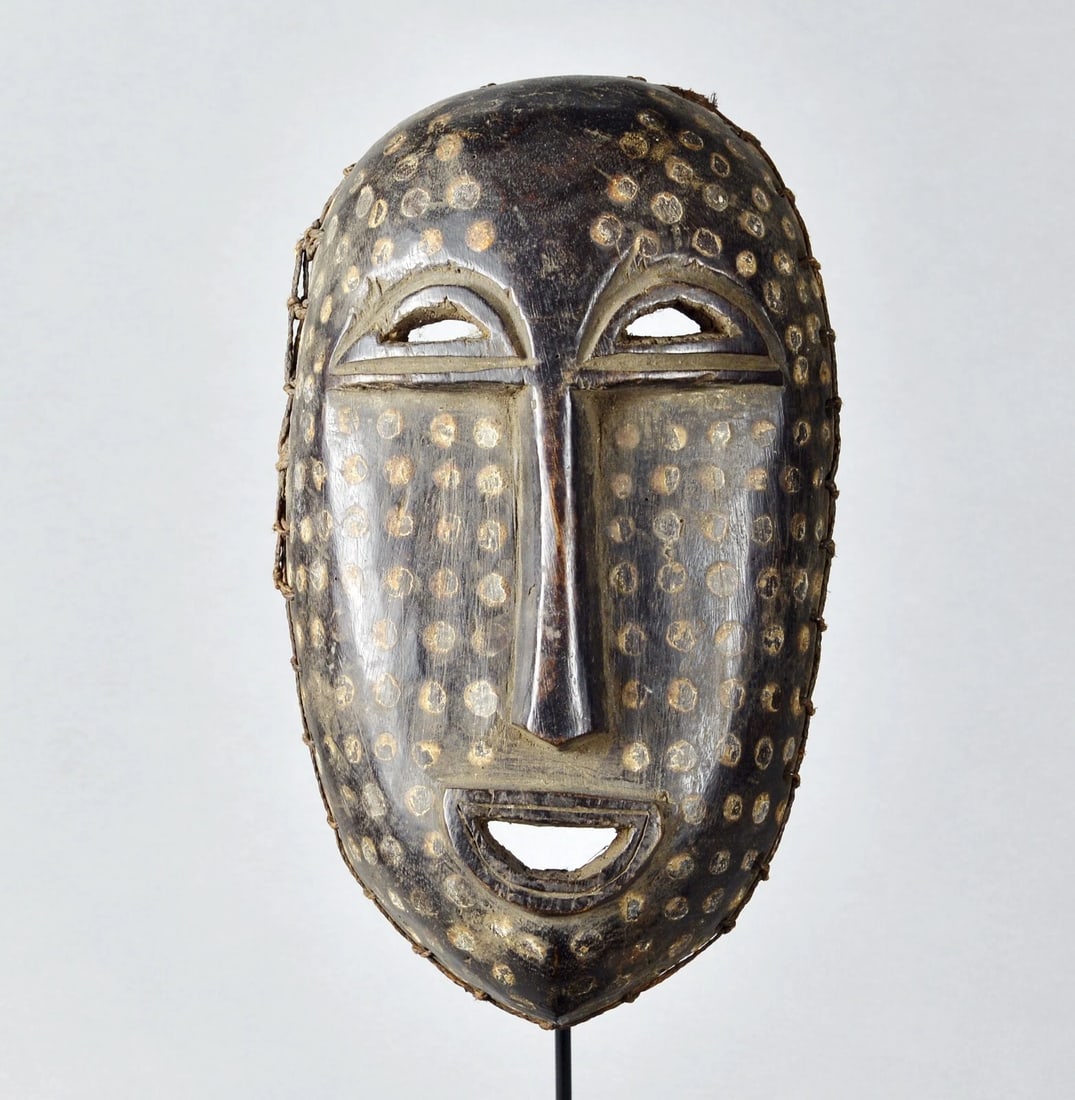 Powerful BALI wood Mask Ituri Area Ndaaka Congo African Tribal Art 1731 - 9