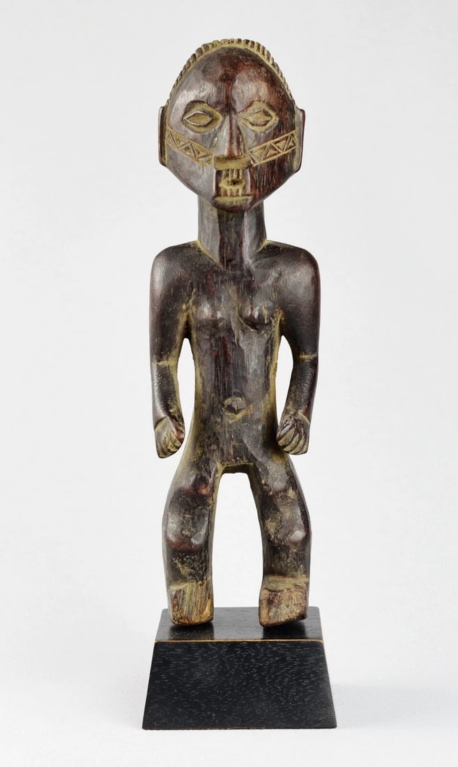 Congo Drc NIce Anthropomorphic NGBAKA wooden Figure African Tribal Art 2082 - 3
