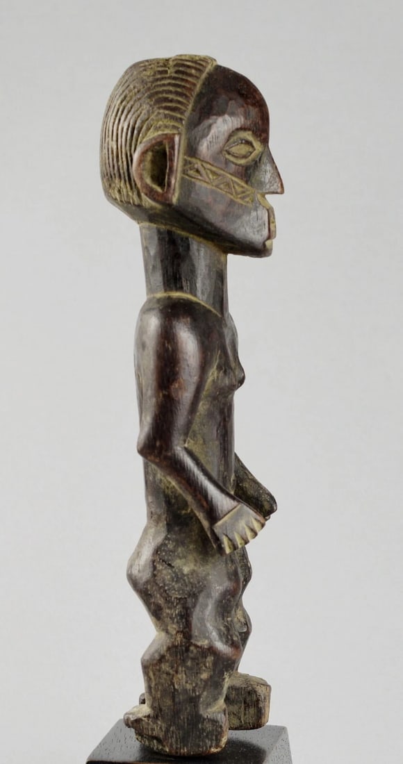 Congo Drc NIce Anthropomorphic NGBAKA wooden Figure African Tribal Art 2082 - 8