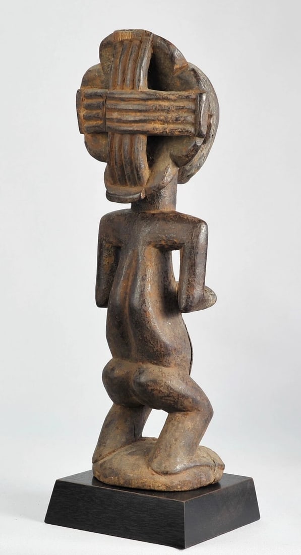 Rare LUBA male Figure Warua's Master style Statue Congo African Tribal Art 1040 - 4