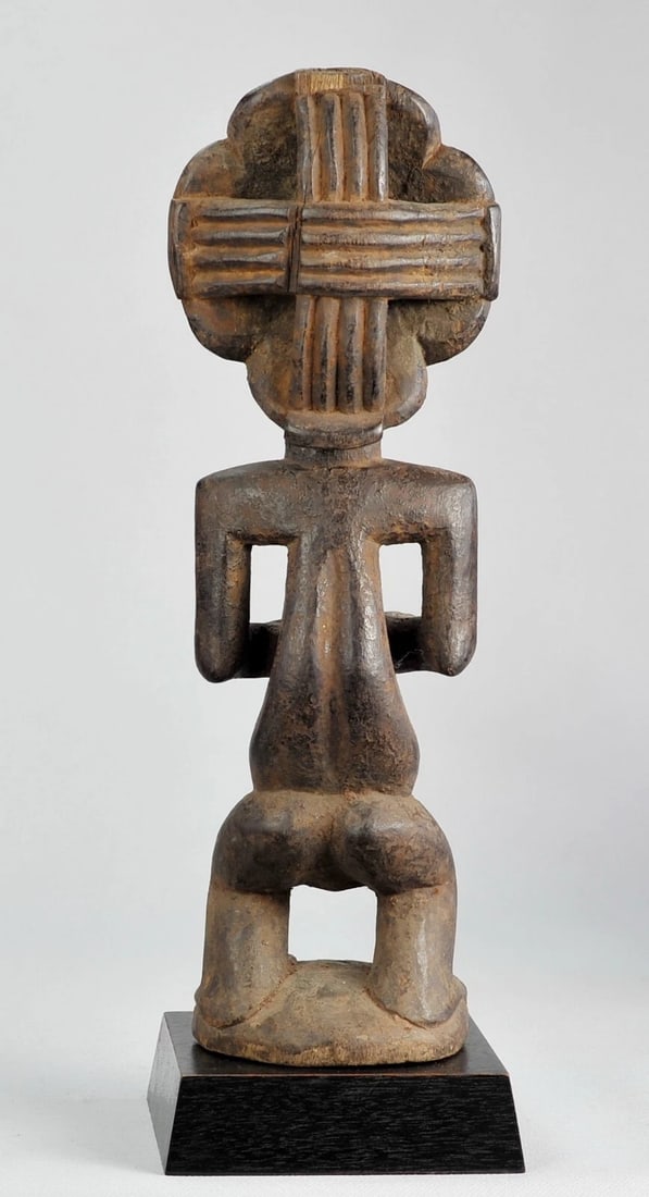 Rare LUBA male Figure Warua's Master style Statue Congo African Tribal Art 1040 - 8