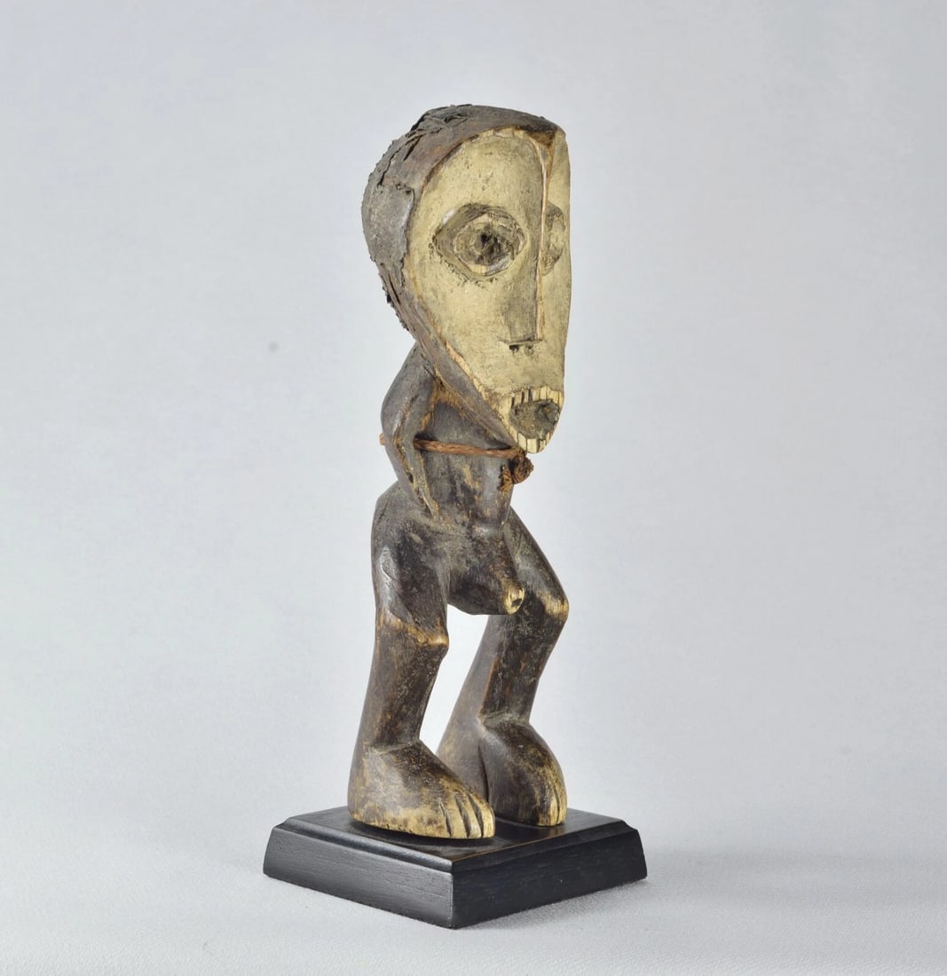 LEGA anthropomorphic figure Kakulu statue Bwami Congo African Tribal Art MC 1719 (1 of 9)