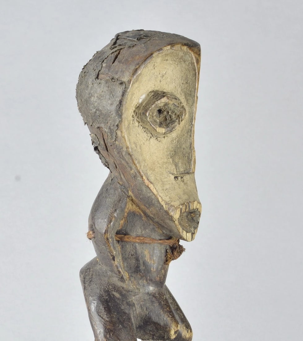 LEGA anthropomorphic figure Kakulu statue Bwami Congo African Tribal Art MC 1719 - 9