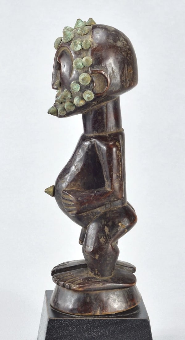 Nice SONGYE Power Figure nail Fetish Congo Drc Zaire African Tribal Art MC 1860 - 7