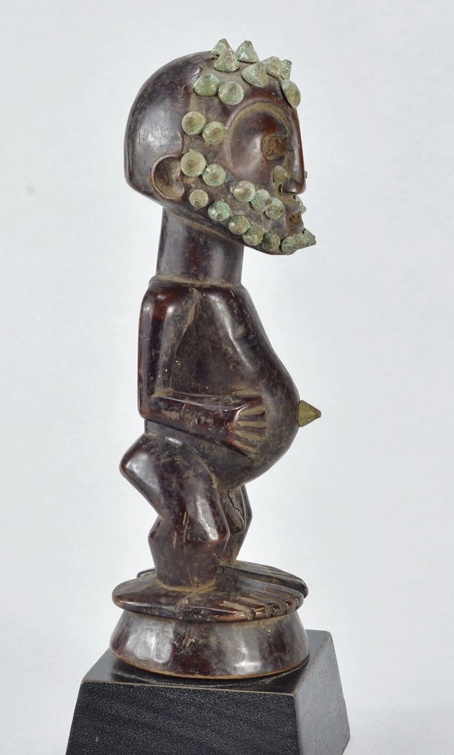 Nice SONGYE Power Figure nail Fetish Congo Drc Zaire African Tribal Art MC 1860 - 9