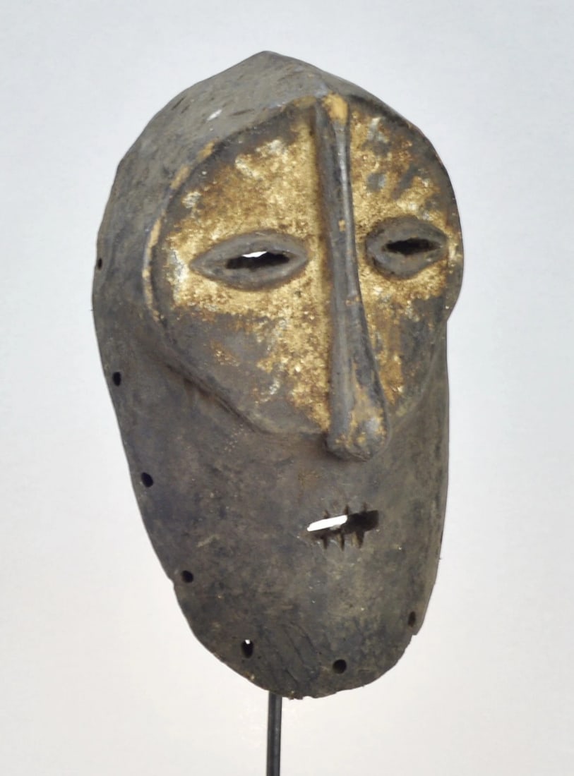 Old LEGA Bwami Cult wood Mask Congo DRC African Tribal Art Africain mc 1858 - 10