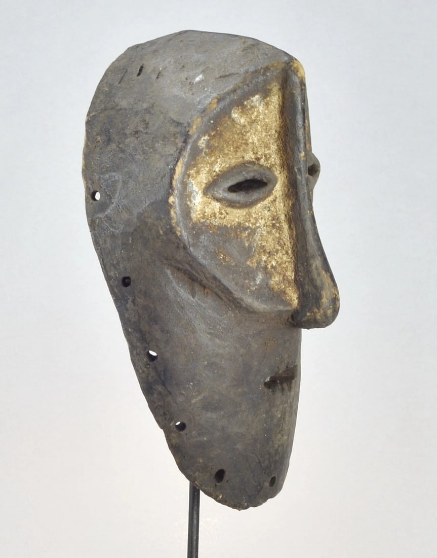 Old LEGA Bwami Cult wood Mask Congo DRC African Tribal Art Africain mc 1858 - 3