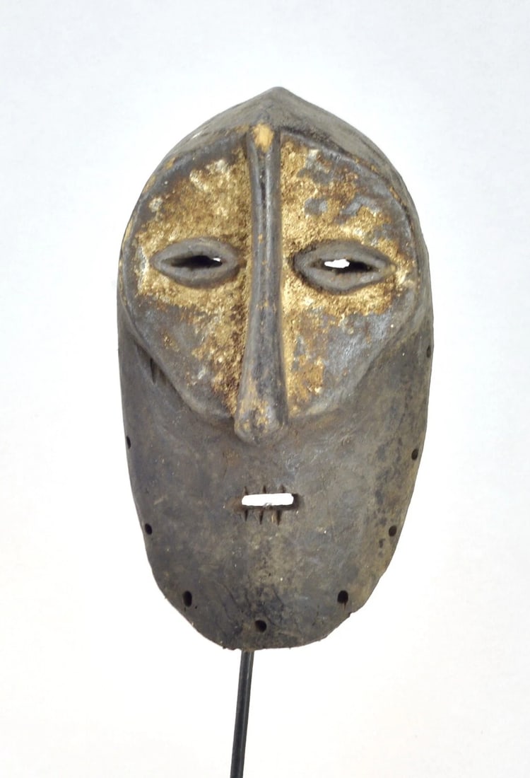 Old LEGA Bwami Cult wood Mask Congo DRC African Tribal Art Africain mc 1858 - 4