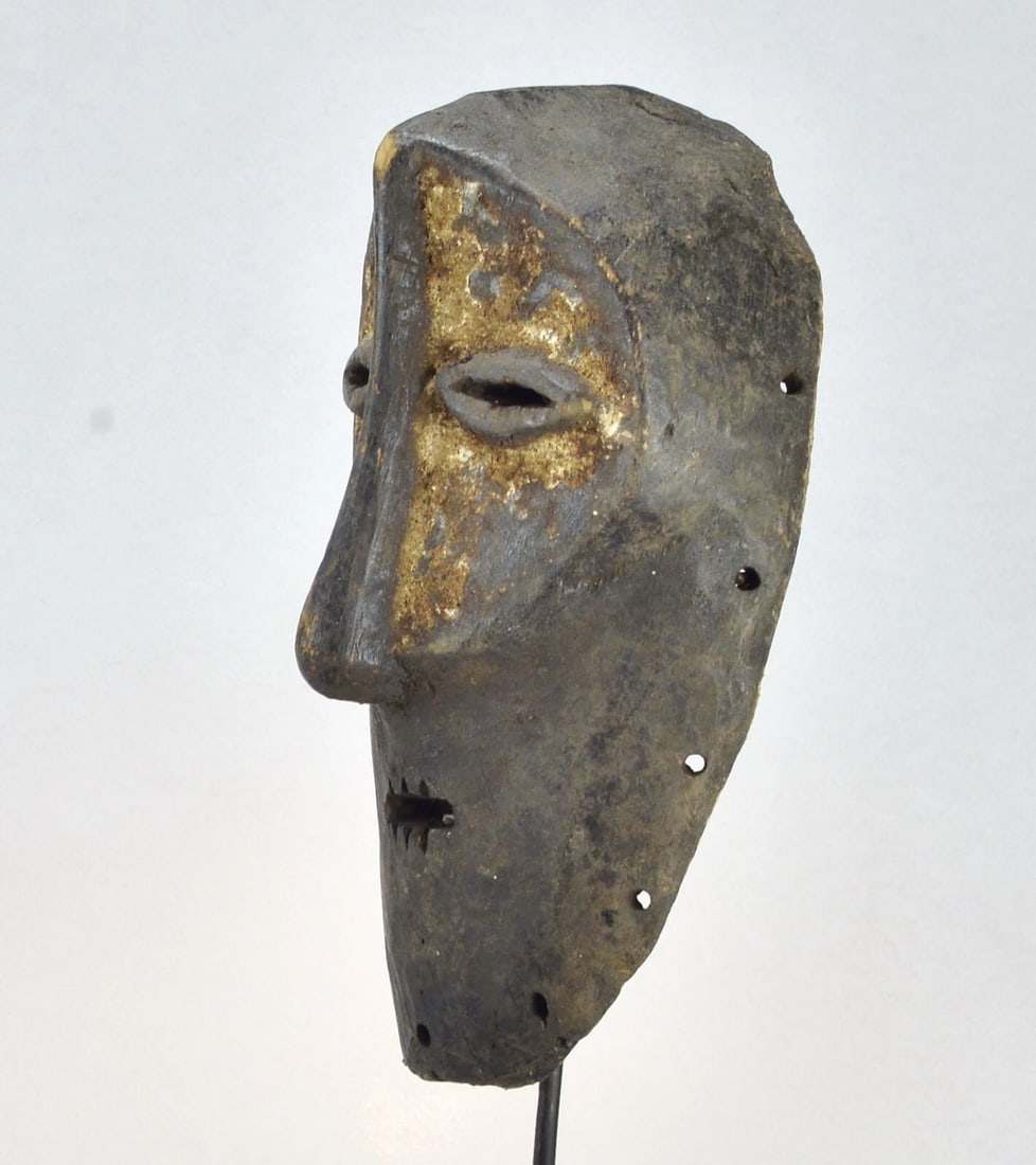 Old LEGA Bwami Cult wood Mask Congo DRC African Tribal Art Africain mc 1858 - 6