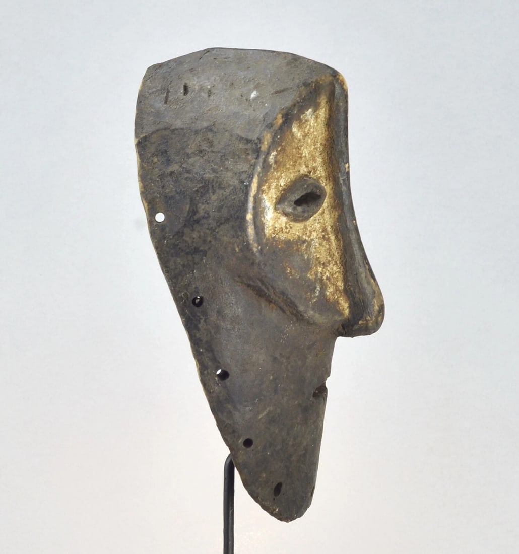 Old LEGA Bwami Cult wood Mask Congo DRC African Tribal Art Africain mc 1858 - 8