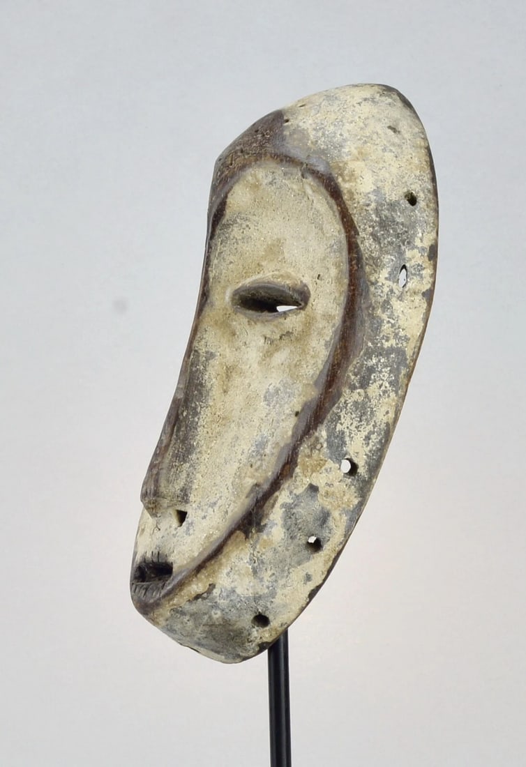 Beautifu Lega idimu Bearded Mask Bwami Congo African Tribal Art mc 1857 - 6