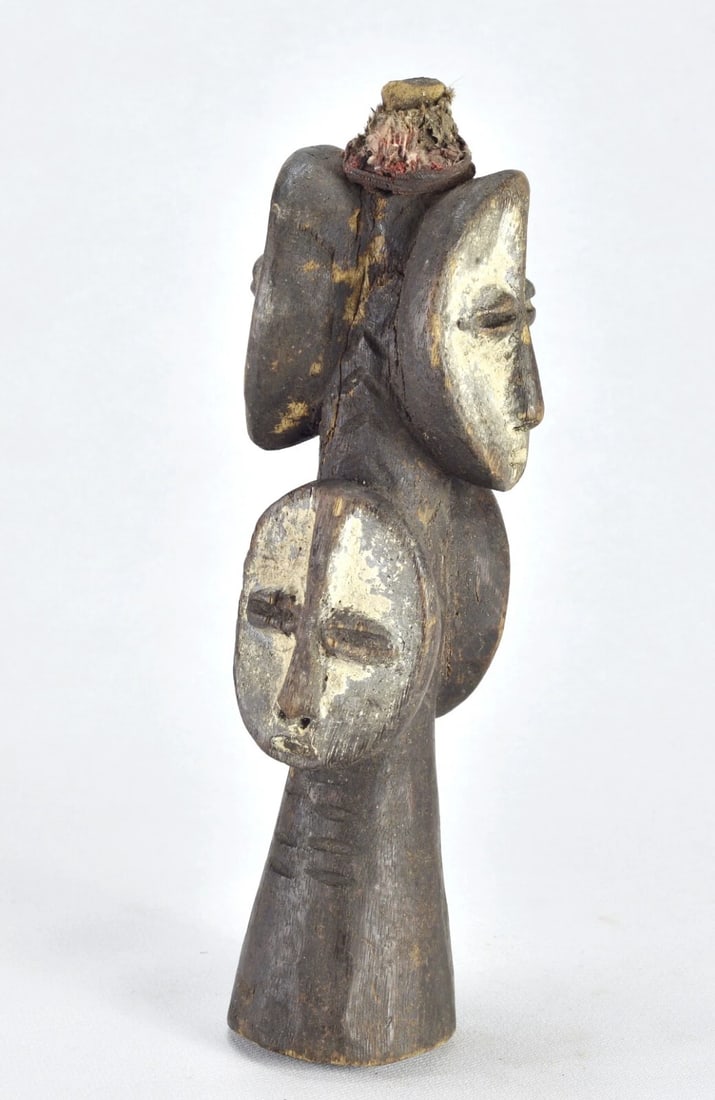 LEGA Sakimatwematwe multi-headed Figure Congo Drc African Tribal Art MC 1873 - 9