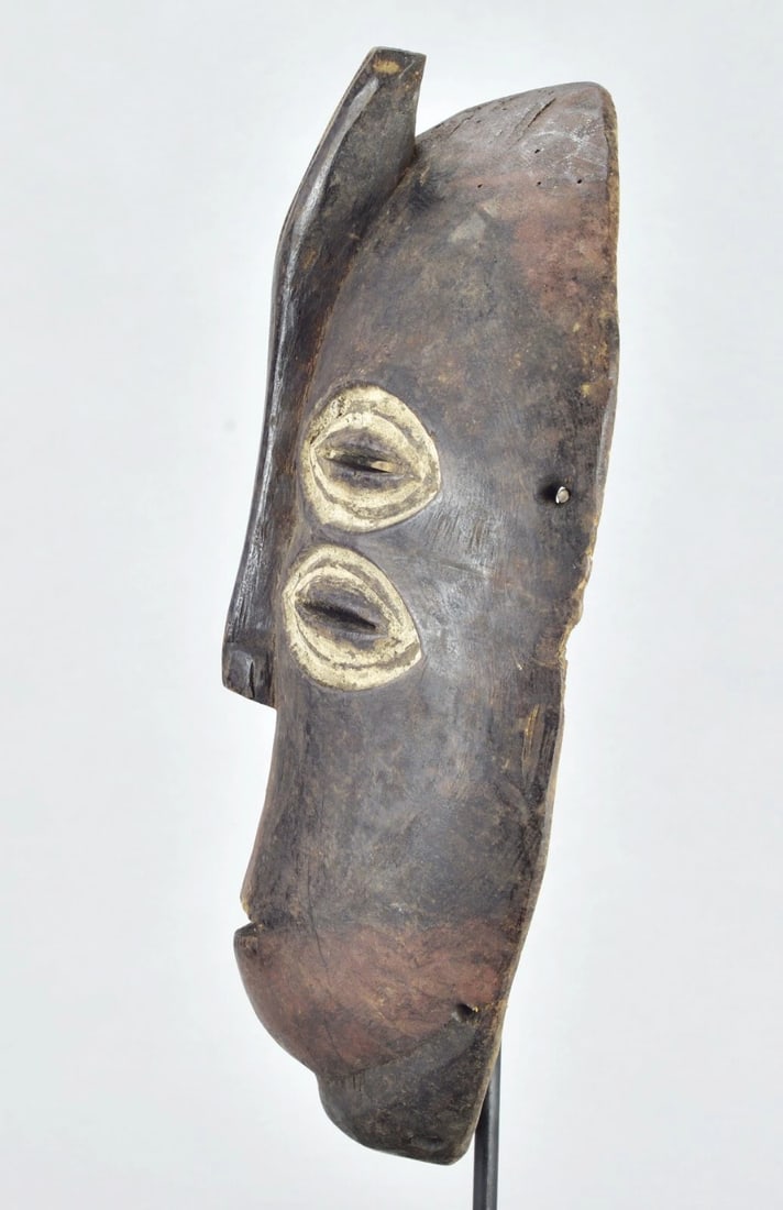 BEMBE Nice zoomorphic initiation owl mask Congo Drc African Tribal Art MC 1871 - 7