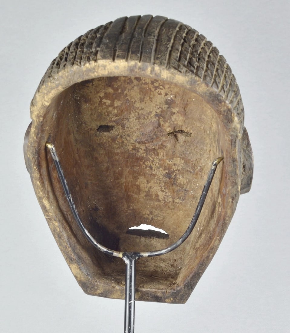 Large Anthropomorphic NGBAKA Ubangi wooden Face Mask African Tribal Art MC 1887 - 7