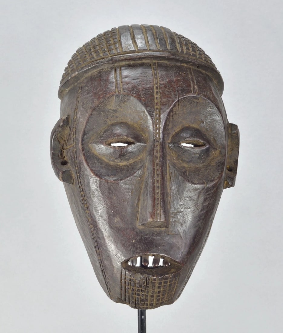 Large Anthropomorphic NGBAKA Ubangi wooden Face Mask African Tribal Art MC 1887 - 8