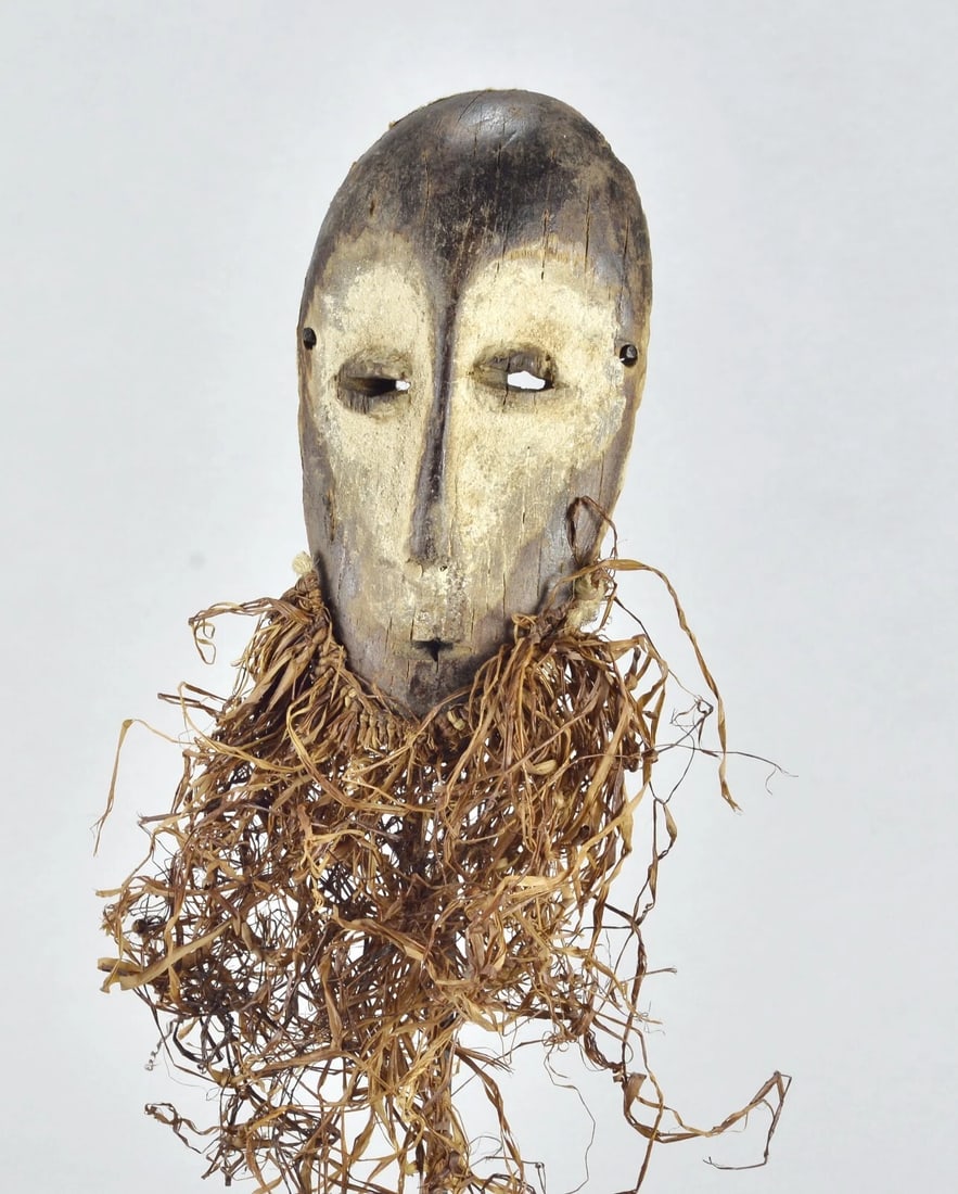 Cute LEGA Lukwakongo Mask Cult of Bwami Congo DRC African Tribal Art mc 1875 - 5