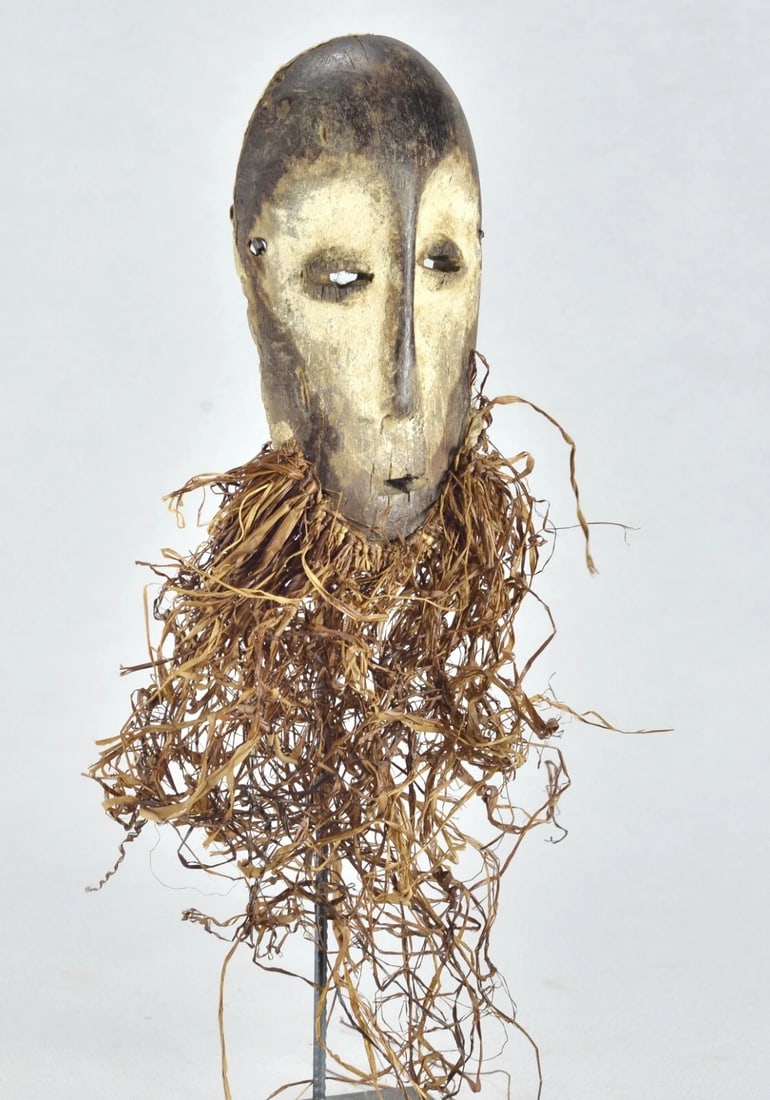 Cute LEGA Lukwakongo Mask Cult of Bwami Congo DRC African Tribal Art mc 1875 - 7