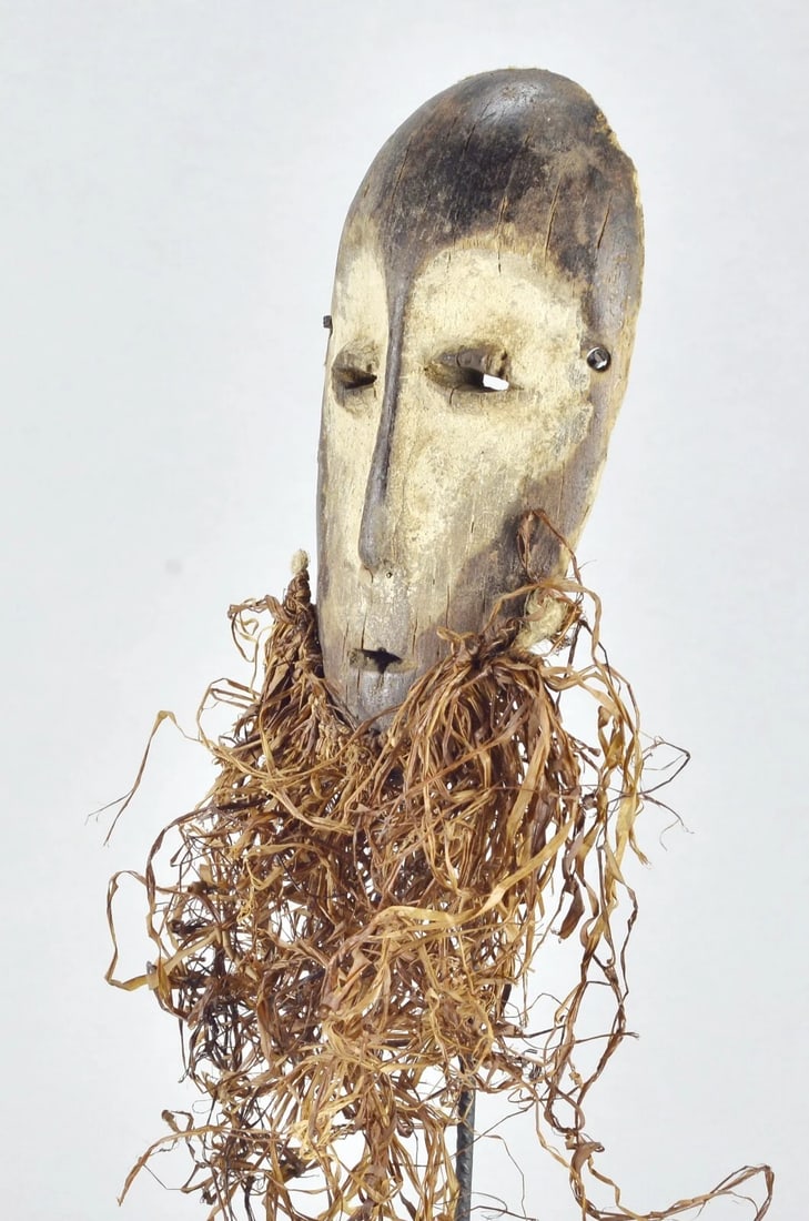 Cute LEGA Lukwakongo Mask Cult of Bwami Congo DRC African Tribal Art mc 1875 - 8