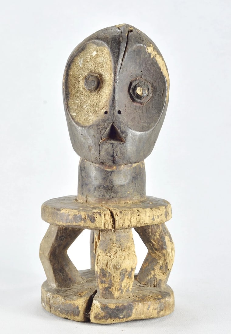 Rare Kalunga Kisumbi BEMBE two-headed figure Janus African Tribal Art MC 1880 - 4