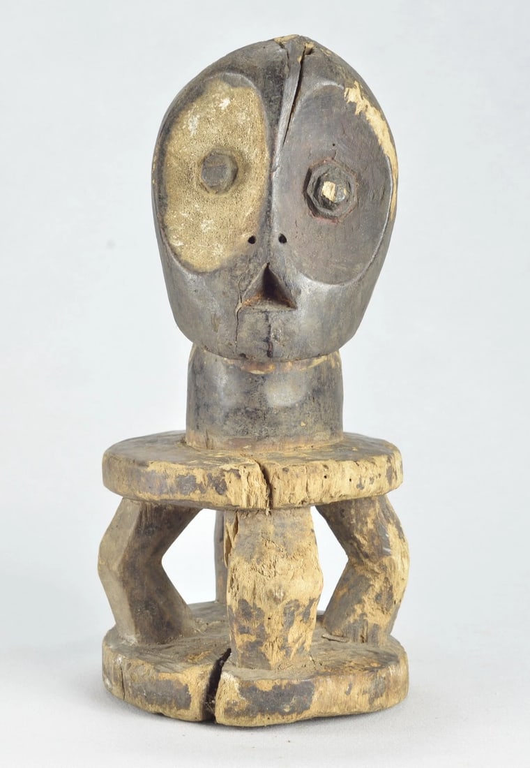 Rare Kalunga Kisumbi BEMBE two-headed figure Janus African Tribal Art MC 1880 - 5