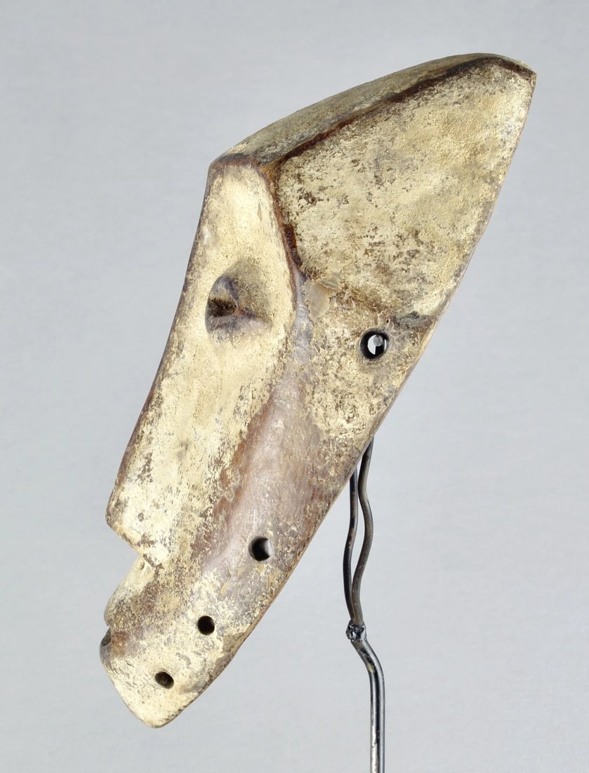 Elegant Lega idimu Wooden Mask Bwami Congo Drc Zaire African Tribal Art mc 1890 - 7