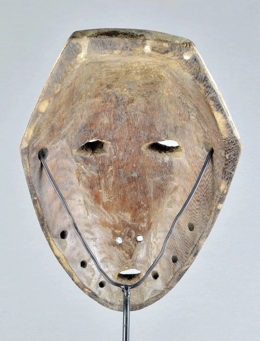 Elegant Lega idimu Wooden Mask Bwami Congo Drc Zaire African Tribal Art mc 1890 - 8