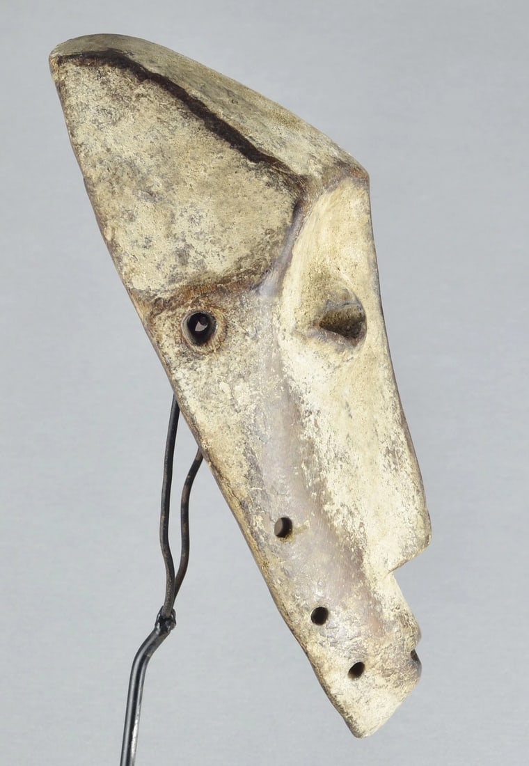 Elegant Lega idimu Wooden Mask Bwami Congo Drc Zaire African Tribal Art mc 1890 - 9