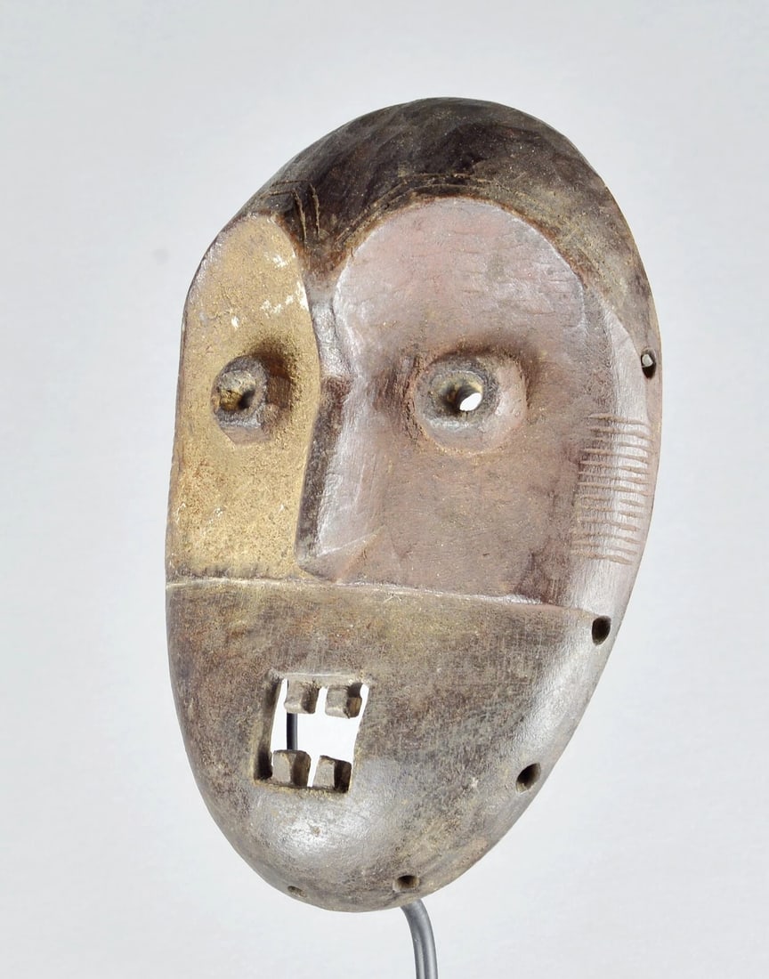 Cute Metoko Mask Mituku Bukota cult Congo Drc African Tribal Art MC 1892 - 7