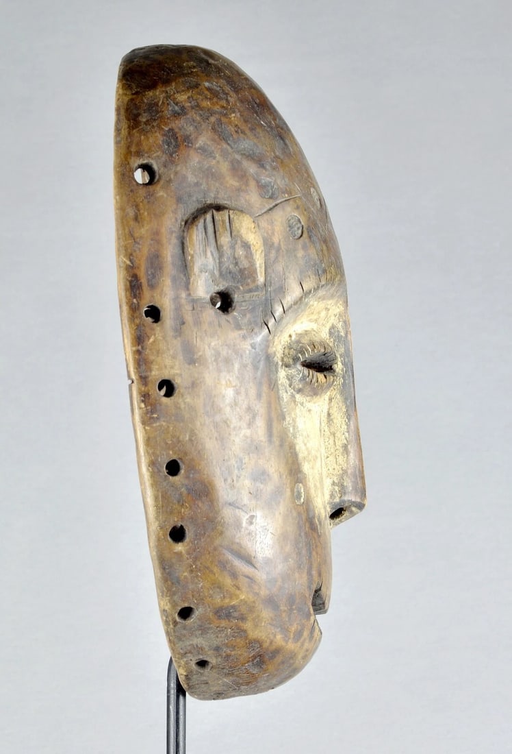 Large LEGA Bwami Cult wood Mask Congo DRC African Tribal Art Africain mc 1893 - 8