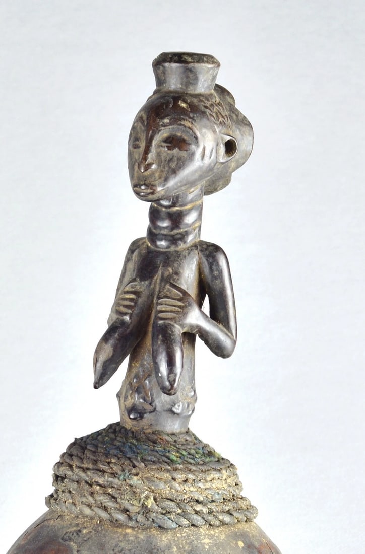 LUBA Rare Calabash KABWELULU Figure Statue Sculpture African Tribal Art MC 1899 - 6