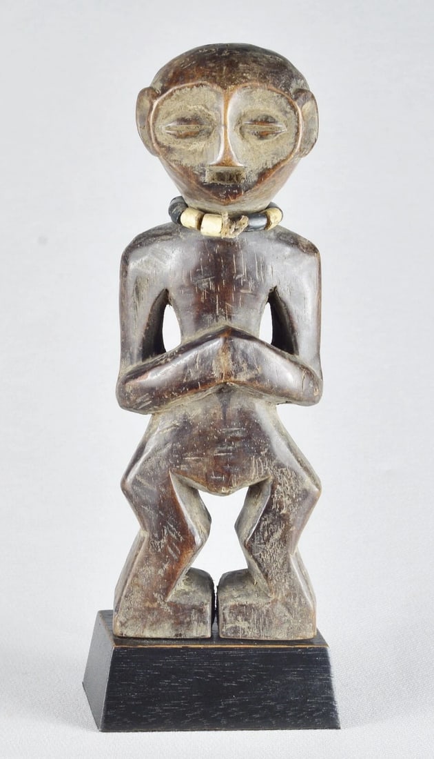 Nice LEGA Figure Iginga statue Bwami Cult Congo Drc African Tribal Art MC 1907 - 2