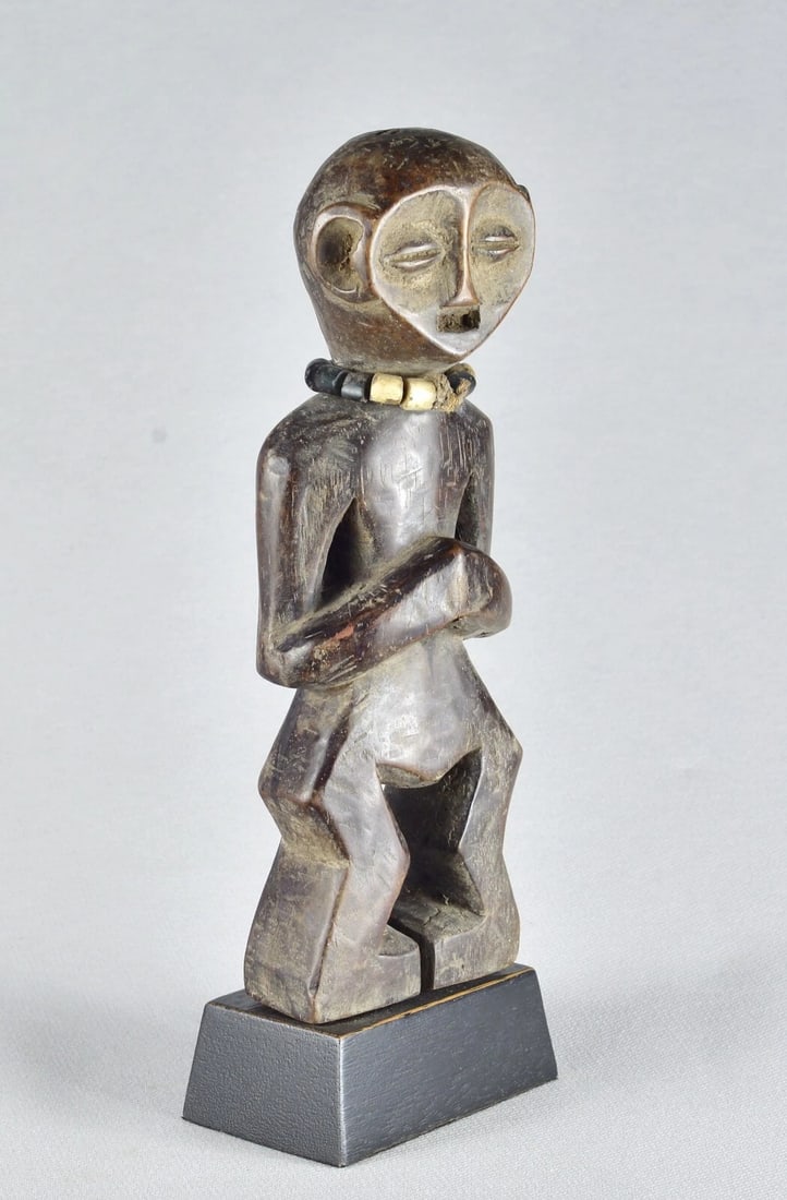 Nice LEGA Figure Iginga statue Bwami Cult Congo Drc African Tribal Art MC 1907 - 9