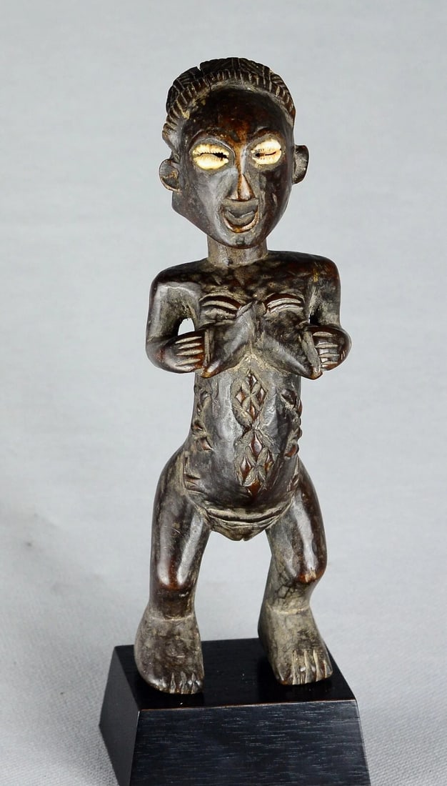 Lovely LUBA Shankadi Female Figure Statue Sculpture African Tribal Art MC 2032 - 9