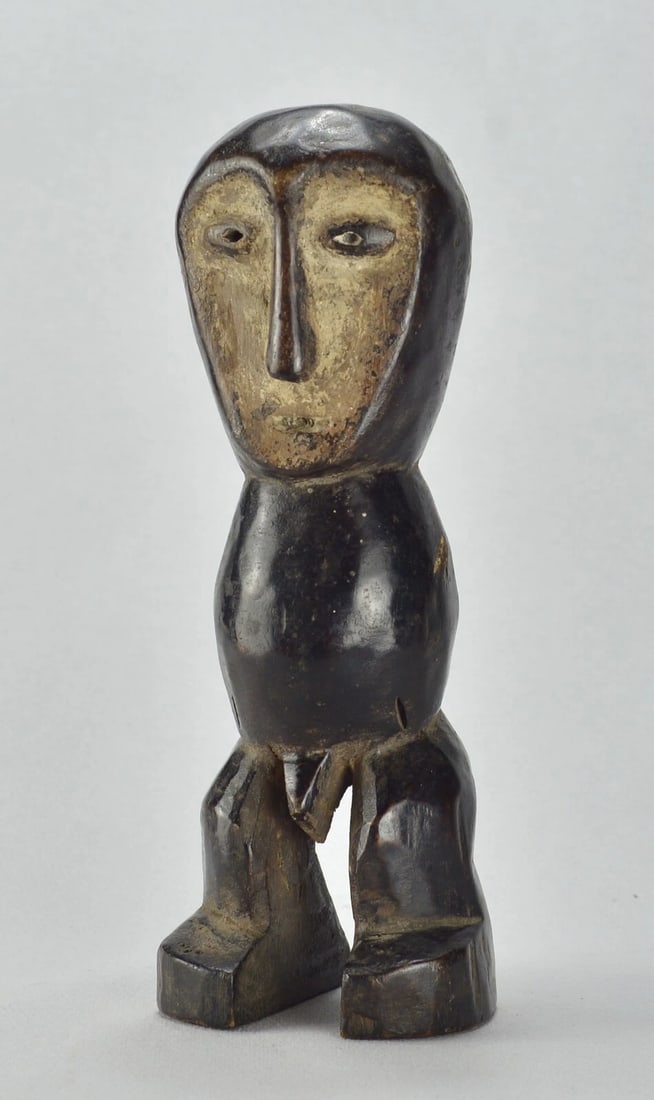 Cute LEGA Figure Iginga statue Bwami Cult Congo Drc African Tribal Art 1796 - 11