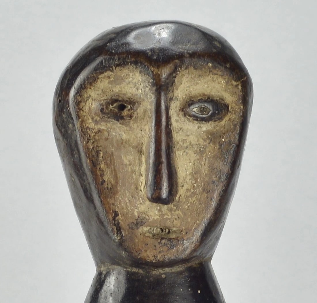 Cute LEGA Figure Iginga statue Bwami Cult Congo Drc African Tribal Art 1796 - 2