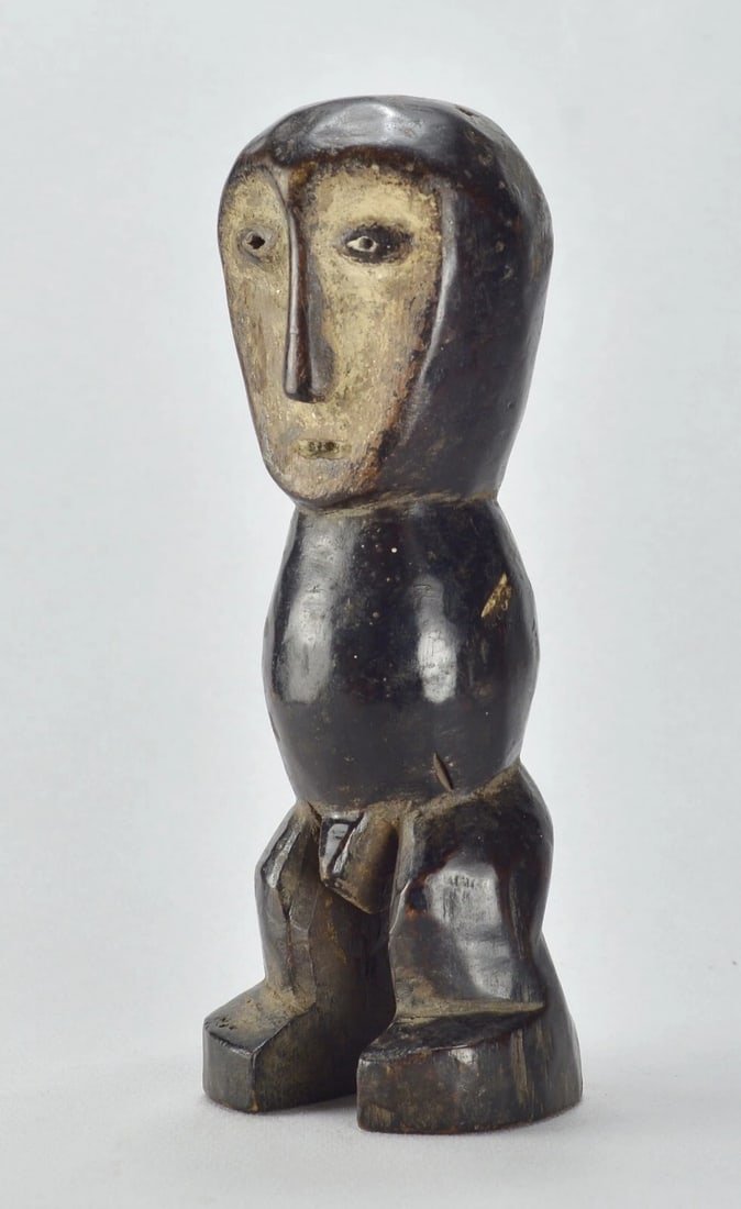 Cute LEGA Figure Iginga statue Bwami Cult Congo Drc African Tribal Art 1796 - 3