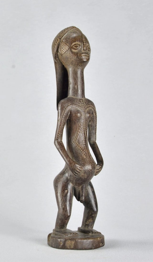 Nice TABWA ancestor figure statue Congo Drc African sculpture Tribal Art 1861 - 11