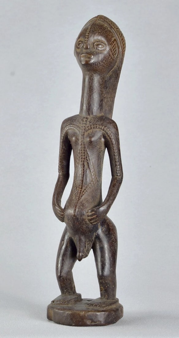 Nice TABWA ancestor figure statue Congo Drc African sculpture Tribal Art 1861 - 4