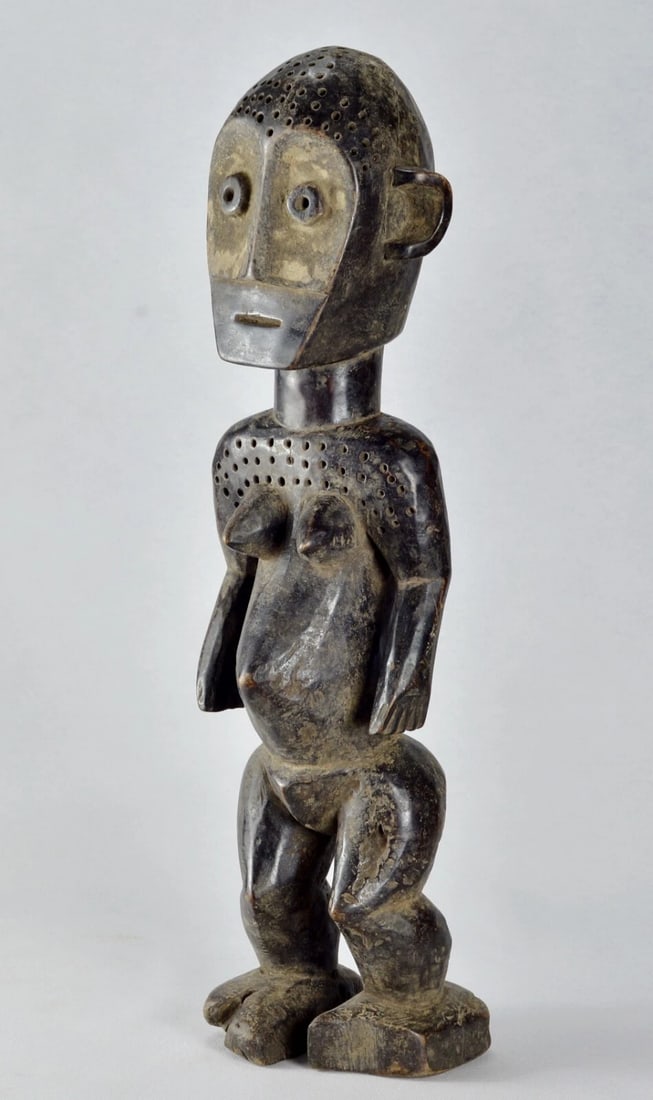 Fine Metoko Female Figure Mituku sculpture statue Congo African Tribal Art 1866 - 3