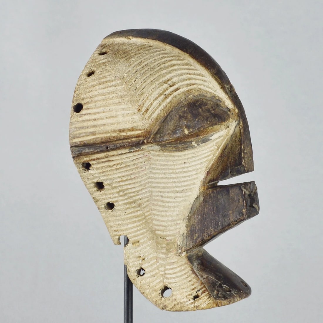 Cute SONGYE Kifwebe miniature mask Congo Drc African Tribal Art mc 1750 - 11