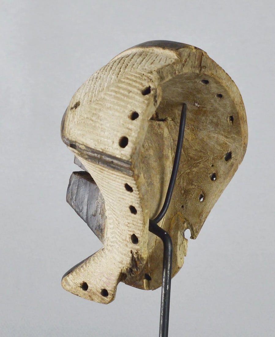 Cute SONGYE Kifwebe miniature mask Congo Drc African Tribal Art mc 1750 - 9