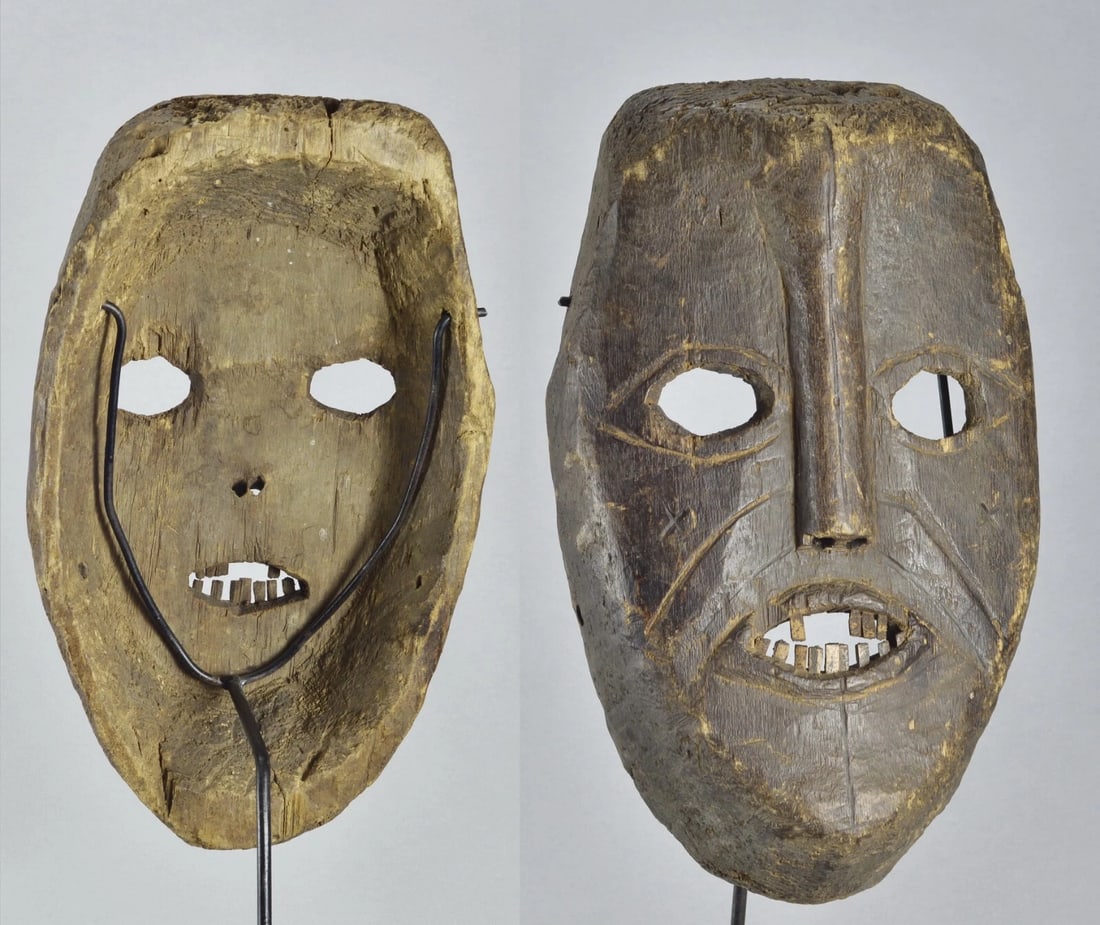 Large mask KOMO KUMU or neighboring people Congo Drc African Tribal Art MC2021 - 2
