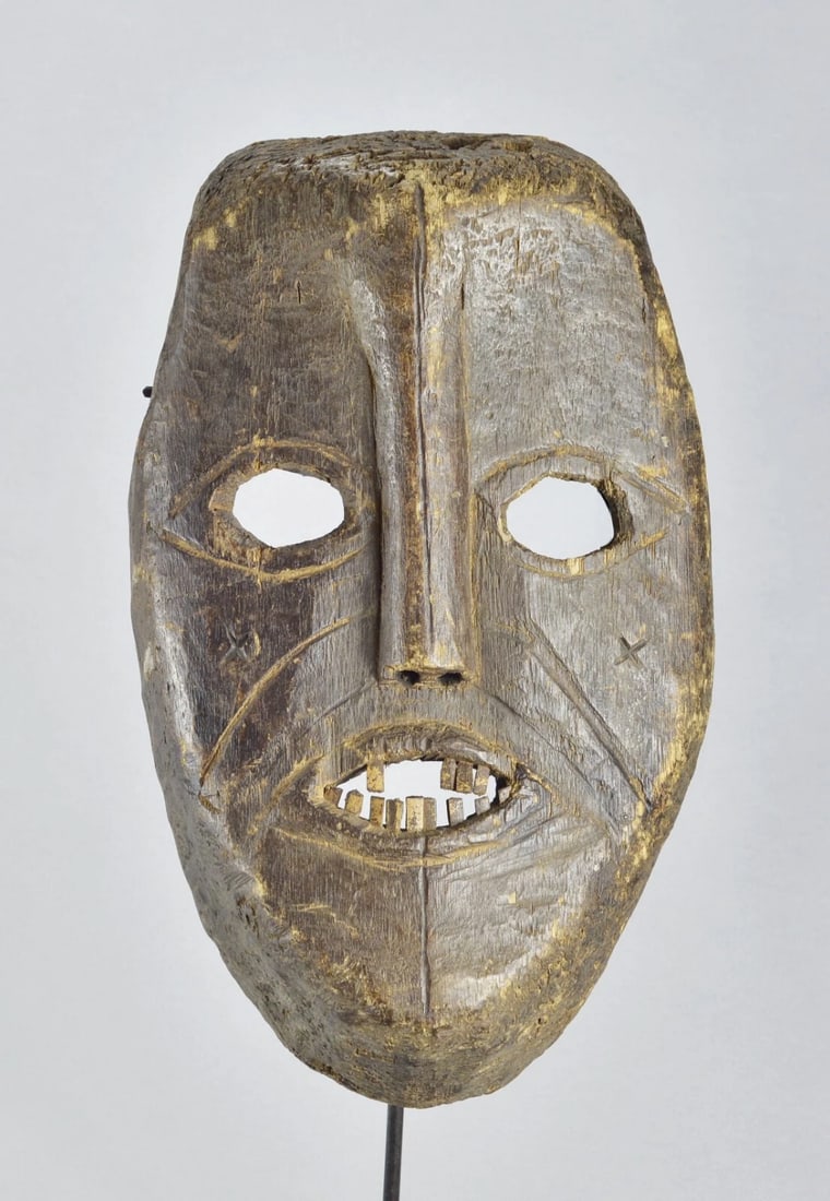 Large mask KOMO KUMU or neighboring people Congo Drc African Tribal Art MC2021 - 8